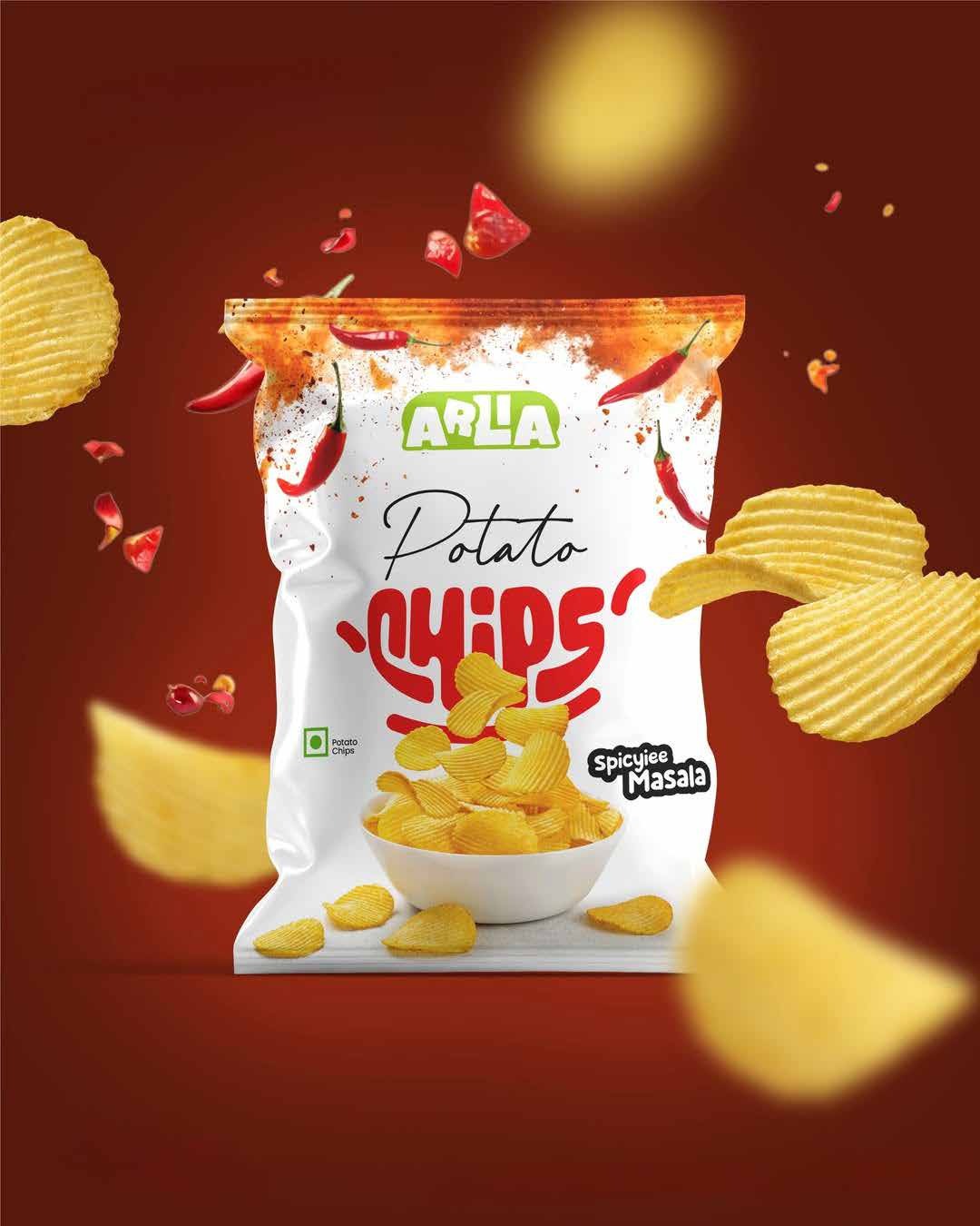 Chilli powder packaging label design